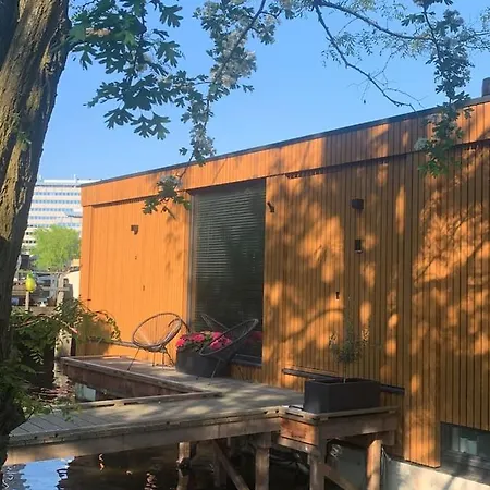 Beautiful Amstel Houseboat Apartment Amsterdam Exterior photo